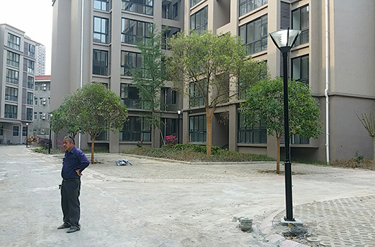 三台小区庭院灯安装工程